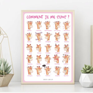 Poster 25 Émotions Apprentie Girafe