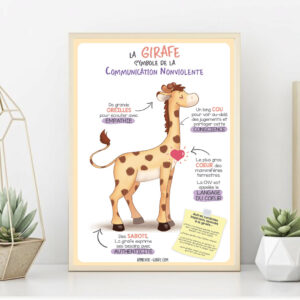Poster Girafe Apprentie Girafe